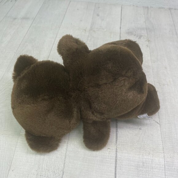 Russ Brown Bear Brown Eyes Pink Nose Soft Stuffed Animal 10" Plush - Picture 7 of 15